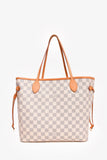Louis Vuitton 2017 Damier Azur Neverfull MM with Pouch