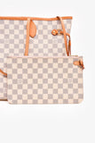 Louis Vuitton 2017 Damier Azur Neverfull MM with Pouch