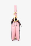 Christian Dior 2022 Pink Grained Leather Mini Saddle Bag with Strap