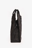 Hermes Grey Patterned Toile 'Herline' MM Tote