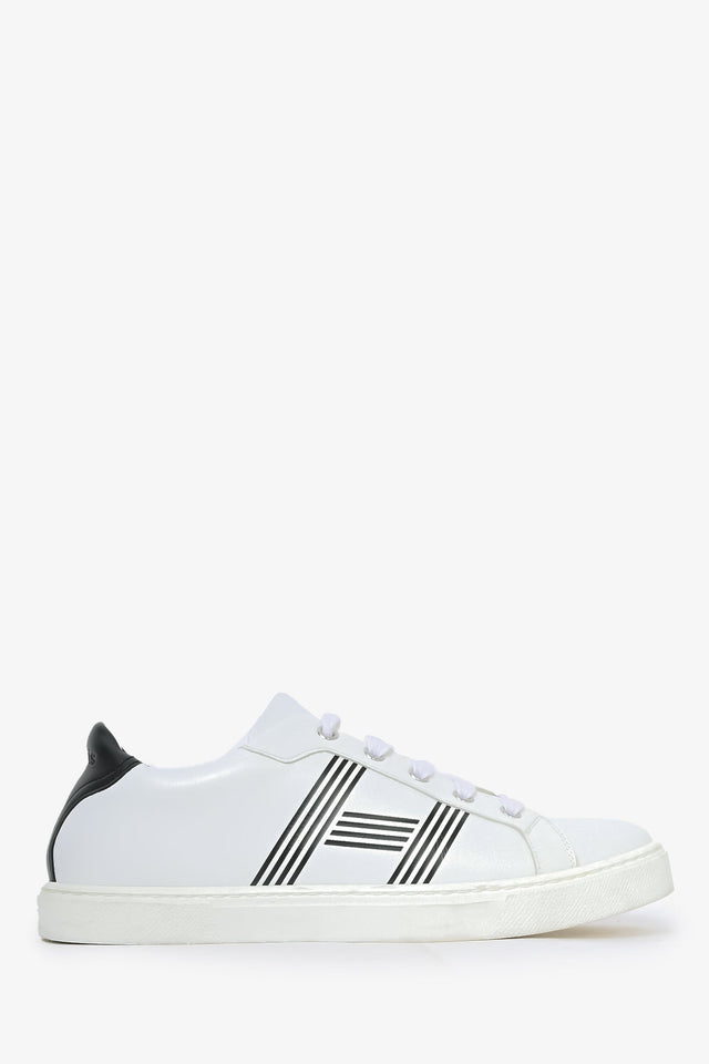 Hermes White/Black Leather 'Advantage' Sneakers Size 38