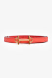 Hermes 2014 Red Epsom/Swift Leather Reversible Gamma Leather Belt Size 95