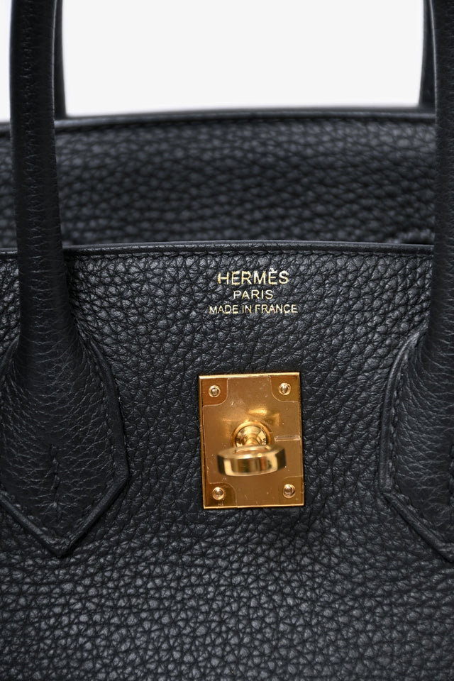 Hermes 2018 Black Togo Leather Birkin 25
