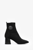 Hermes Black Knit Volver 60 Sock Boots Size 38.5