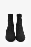 Hermes Black Knit Volver 60 Sock Boots Size 38.5