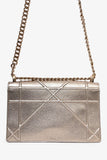 Christian Dior Gold Metallic Medium Diorama Shoulder Bag