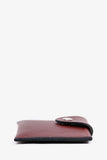 Hermes 2023 Burgundy Leather Snap Closure 'Iliade'  Wallet