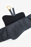 Christian Dior Black Leather Saddle Belt