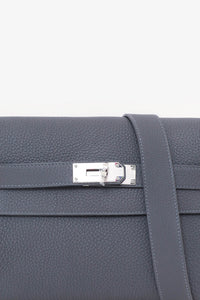 Hermes 2024 Grey Togo Leather Kelly Messenger Bag