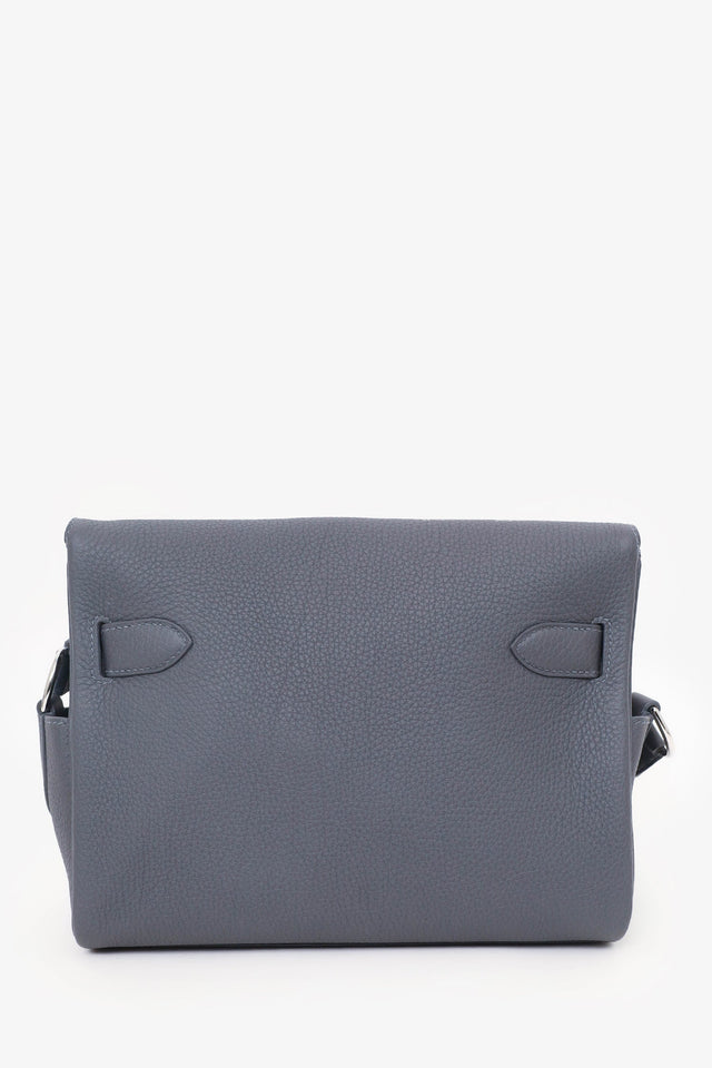 Hermes 2024 Grey Togo Leather Kelly Messenger Bag