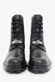 Hermes Black Glossed Calfskin Funk Ankle Boots Size 39