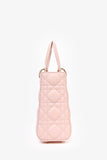 Christian Dior 2022 Pink Cannage Leather ABC Small Lady Dior Top Handle with Strap
