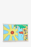 Hermes White Printed Calvi Duo Wallet