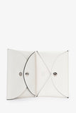 Hermes White Printed Calvi Duo Wallet