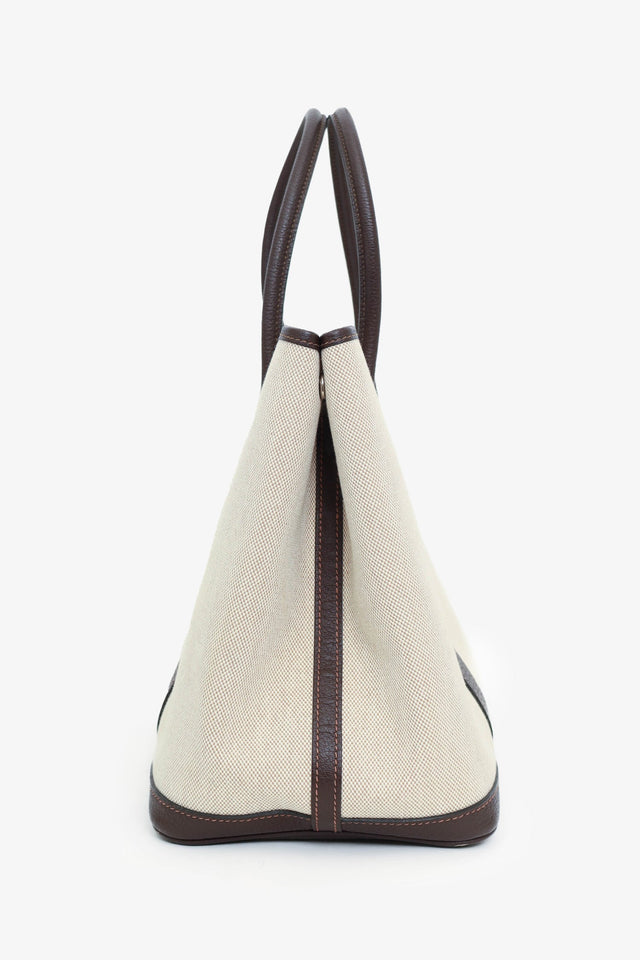 Hermes 2011 Beige Canvas/Leather Garden Party 36 Tote