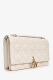 Christian Dior 2024 White Leather Cannage My Dior Top Handle Bag