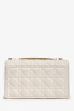 Christian Dior 2024 White Leather Cannage My Dior Top Handle Bag
