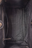 Prada Brown/Black Leather Bicolour Twin Pocket Top Handle with Strap
