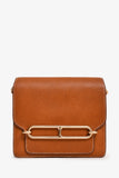 Hermes 2019 Brown Fauve Leather Mini Roulis GHW (As Is)