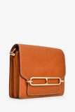 Hermes 2019 Brown Fauve Leather Mini Roulis GHW (As Is)