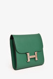 Hermes 2018 Vert Vertigo Epsom Constance Wallet PHW