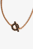 Hermes 18K Rose Gold/Black Spinel Finesse Bracelet