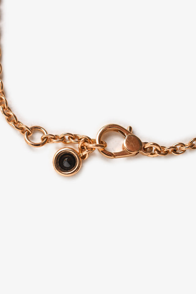 Hermes 18K Rose Gold/Black Spinel Finesse Bracelet