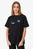 Christian Dior Black Logo Embroidered T-Shirt Size M