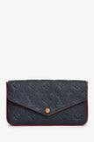 Louis Vuitton 2017 Navy/Red Leather Empriente Felicie Crossbody Bag
