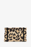 Christian Dior Beige Leopard Canvas Mini Book Tote Phone Bag