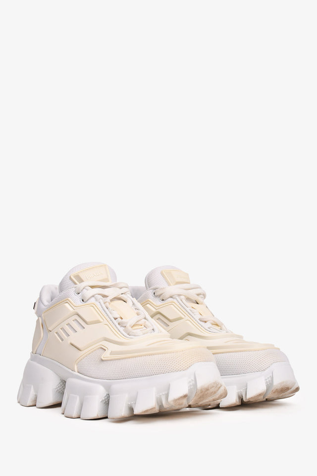 Prada White Cloudbust Thunder Sneakers Size 35