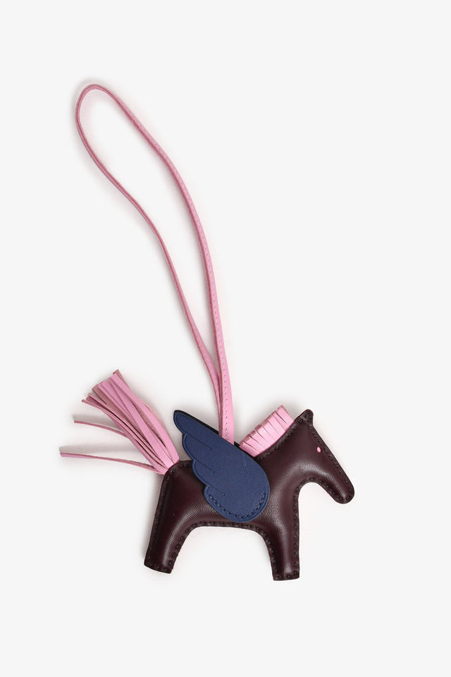 Hermes 2021 Brown/Navy Rodeo Pegase PM Bag Charm