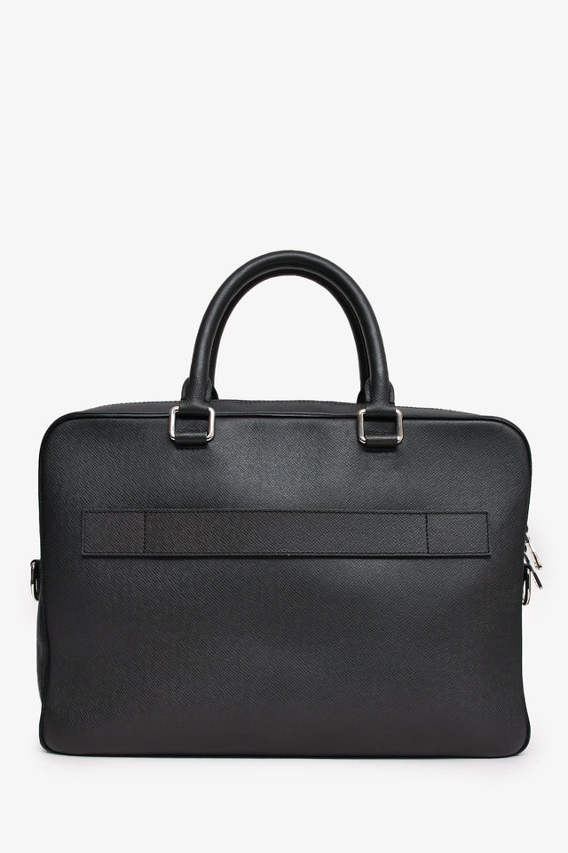 Louis Vuitton 2014 Black Leather Briefcase with Strap