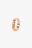 Hermes 18K Rose Gold 'Collier de Chien' Ring Small Model Size 58