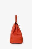 Hermes 2011 9M Salmon Togo Leather Kelly 28 Top Handle with Strap