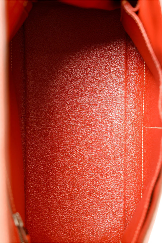 Hermes 2011 9M Salmon Togo Leather Kelly 28 Top Handle with Strap