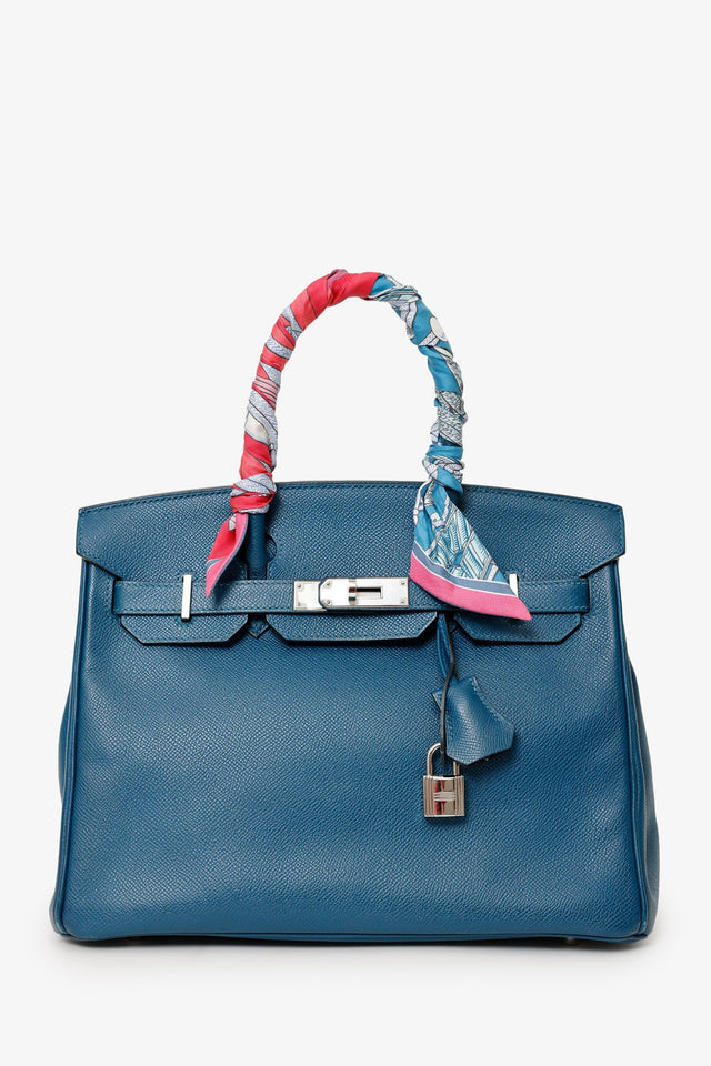 Hermes 2013 1P Colvert (Navy) Epsom Leather Birkin 30