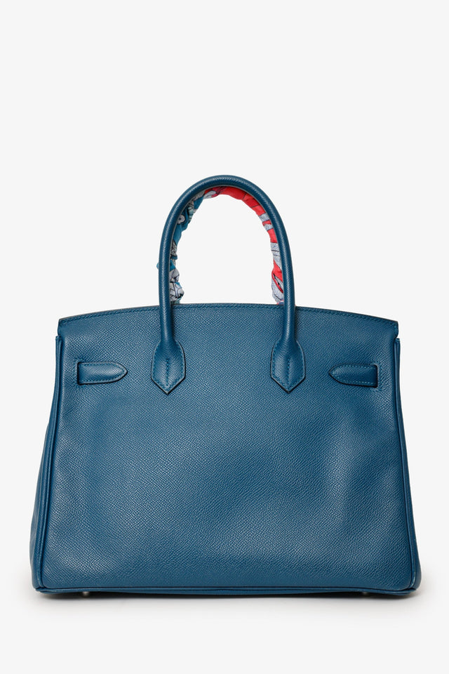 Hermes 2013 1P Colvert (Navy) Epsom Leather Birkin 30