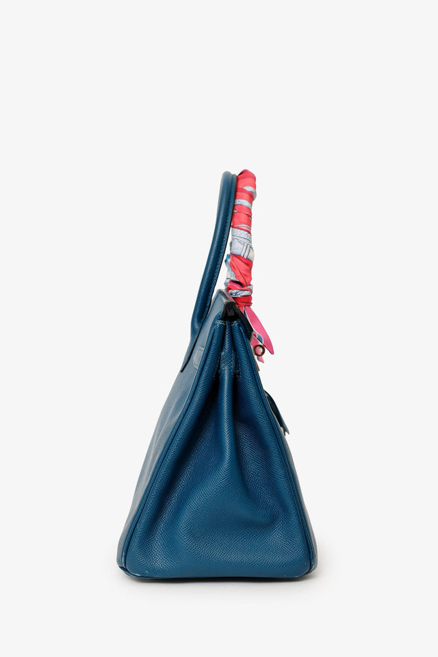 Hermes 2013 1P Colvert (Navy) Epsom Leather Birkin 30