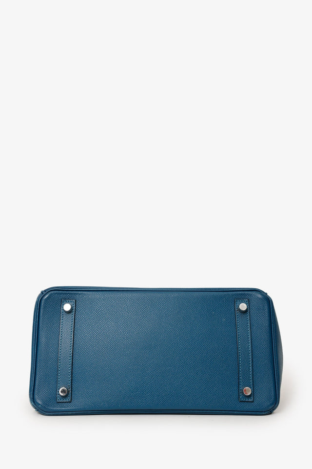 Hermes 2013 1P Colvert (Navy) Epsom Leather Birkin 30