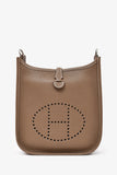Hermes 2018 Taupe Clemence Leather Evelyne TPM