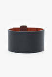 Hermes 2014 Black/Brown Leather Illusion Bracelet