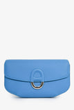 Hermes Blue Epsom Calfskin 'Cherche-Midi' Clutch