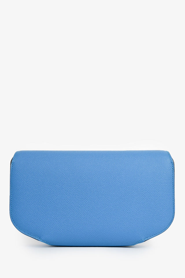 Hermes Blue Epsom Calfskin 'Cherche-Midi' Clutch