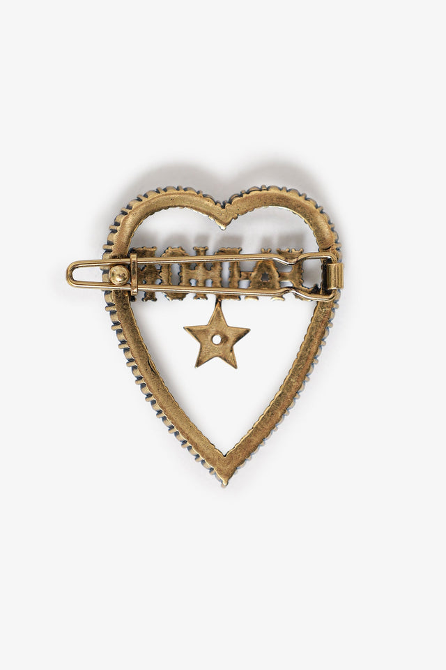 Christian Dior Gold Tone Crystal Embellished J'ADior Hair Clip