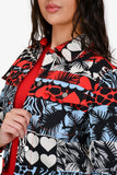 Hermes Blue/Red Denim 'Wild' Jacket Size 36