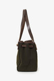 Hermes 2003 Brown/Green Leather/Canvas Changeable Vibrato Herbag PM