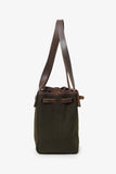 Hermes 2003 Brown/Green Leather/Canvas Changeable Vibrato Herbag PM