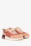 Hermes Pink Suede/Nylon 'H' Sneakers Size 35.5