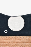 Hermes Navy Cotton Platform Espadrilles Size 6.5